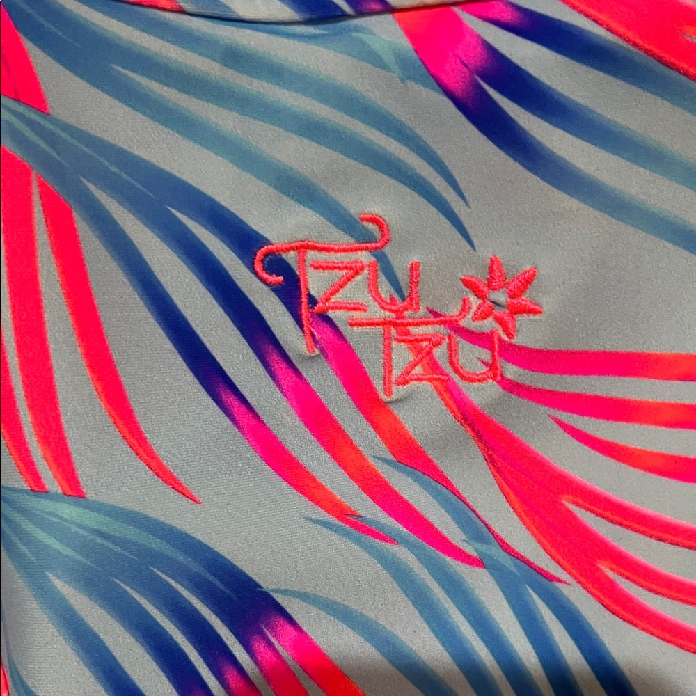 Tzu Tzu Vibrant Pink and Blue Dress - Picture 11 of 12